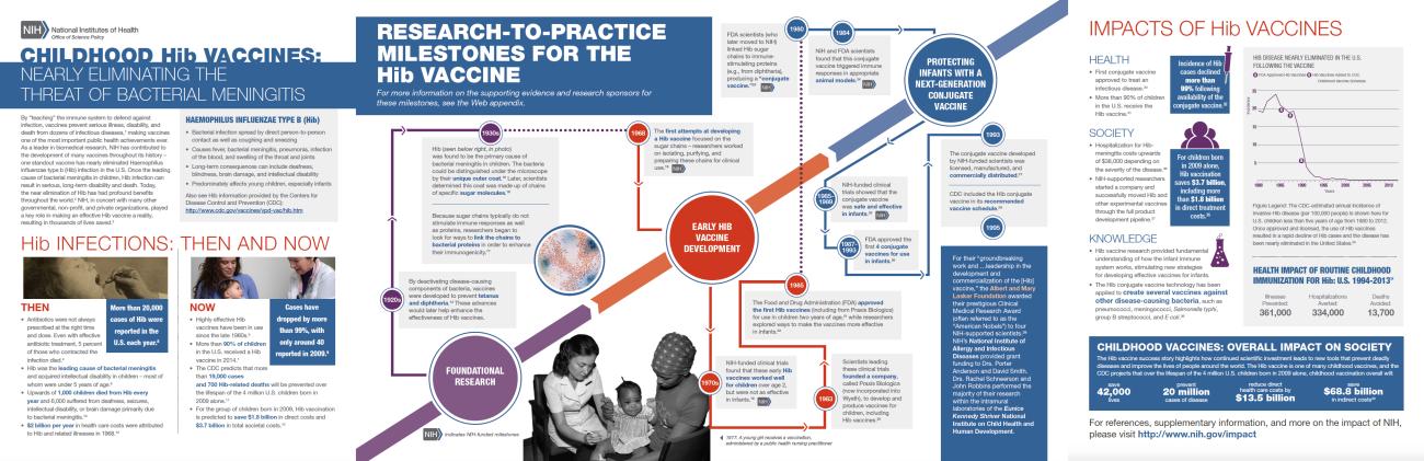 Screenshot of the Childhood Hib Vaccines Case Study