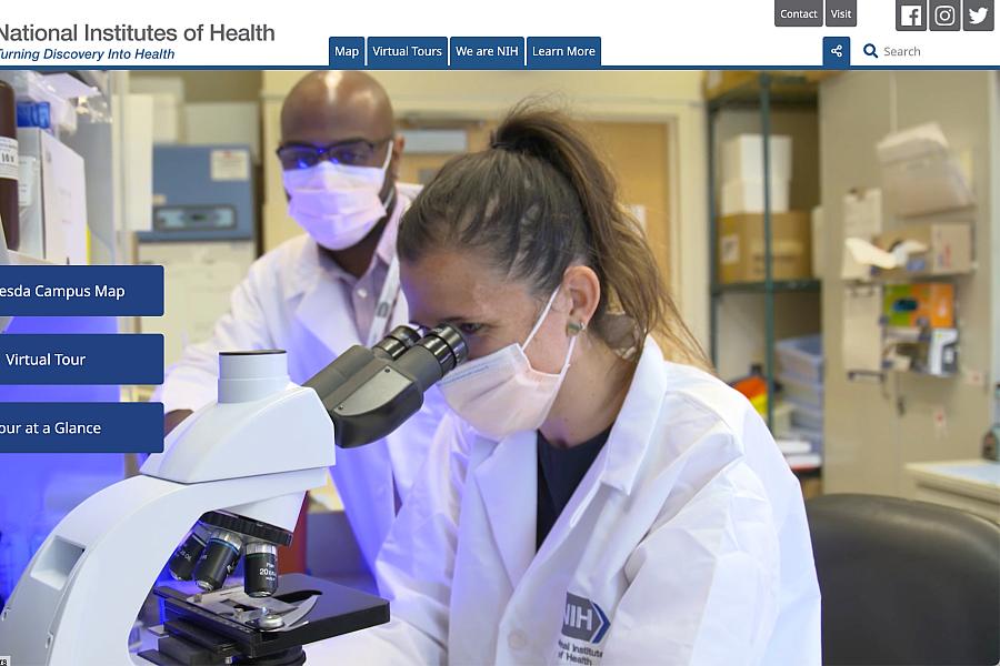 NIH Virtual Tour screenshot