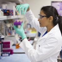 A young female researcher